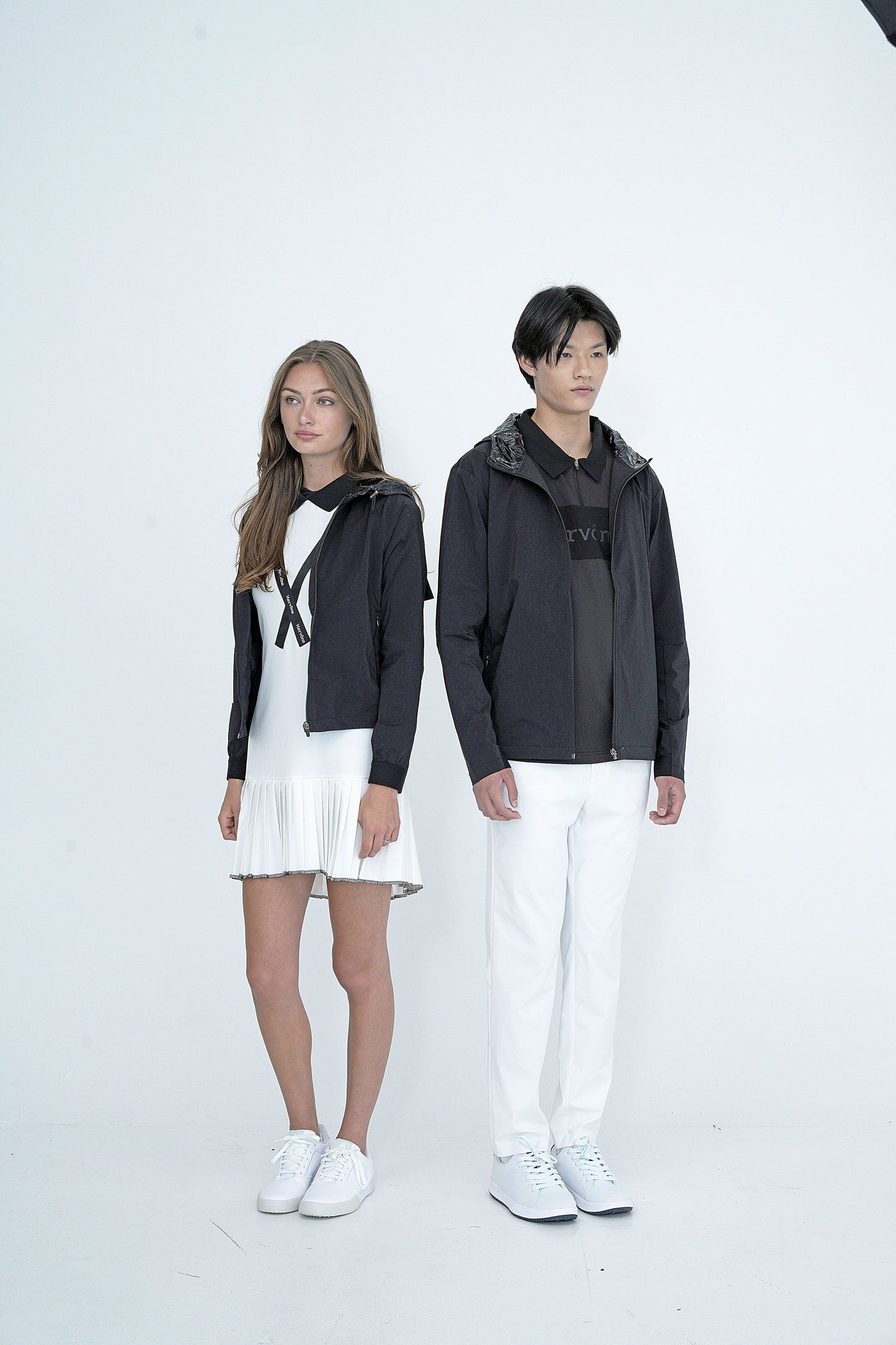Women's Celine Asymmetric Collar Dress WHITE