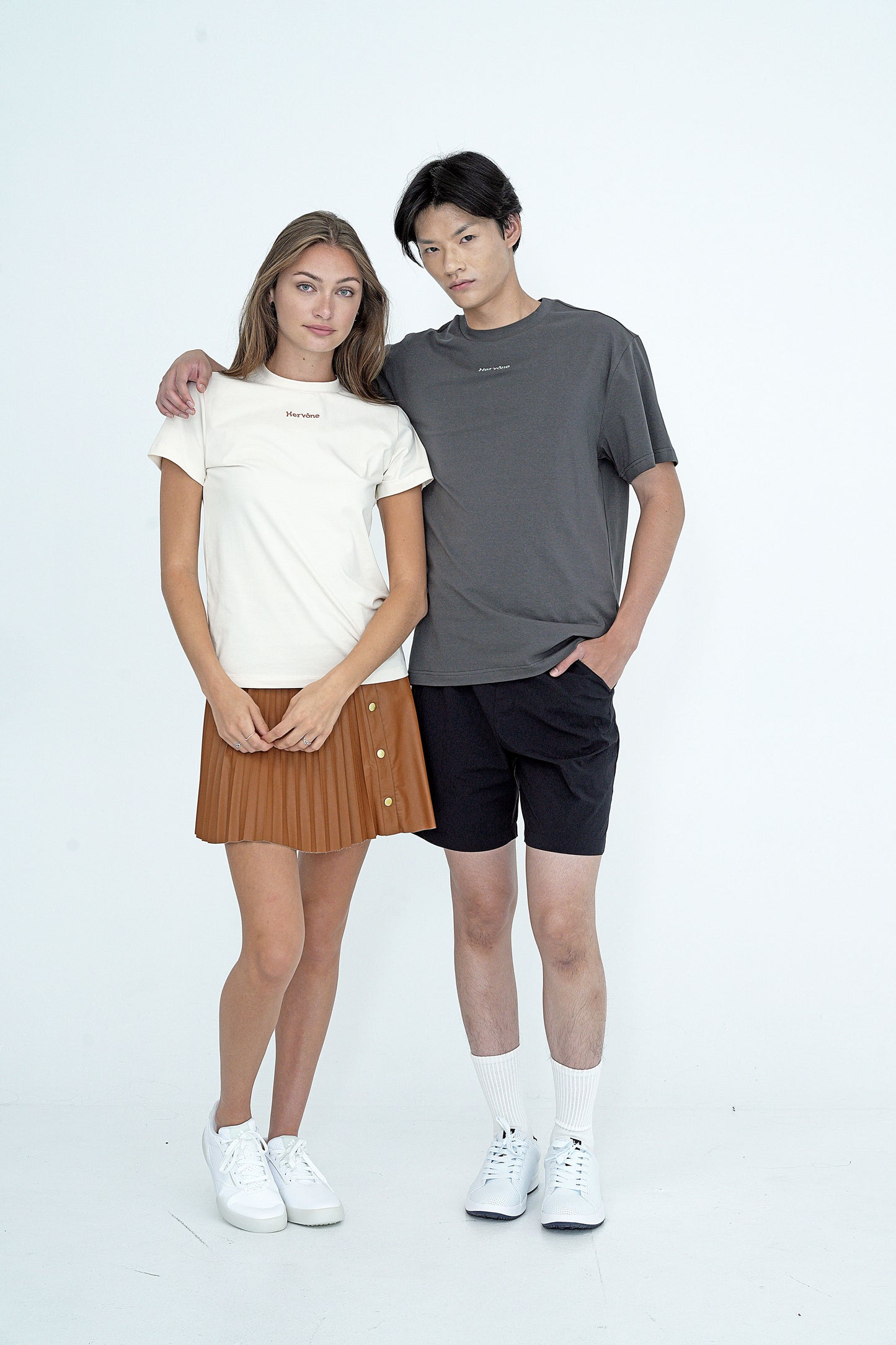 Unisex Marseille Logo Embroidered T-Shirt Ivory