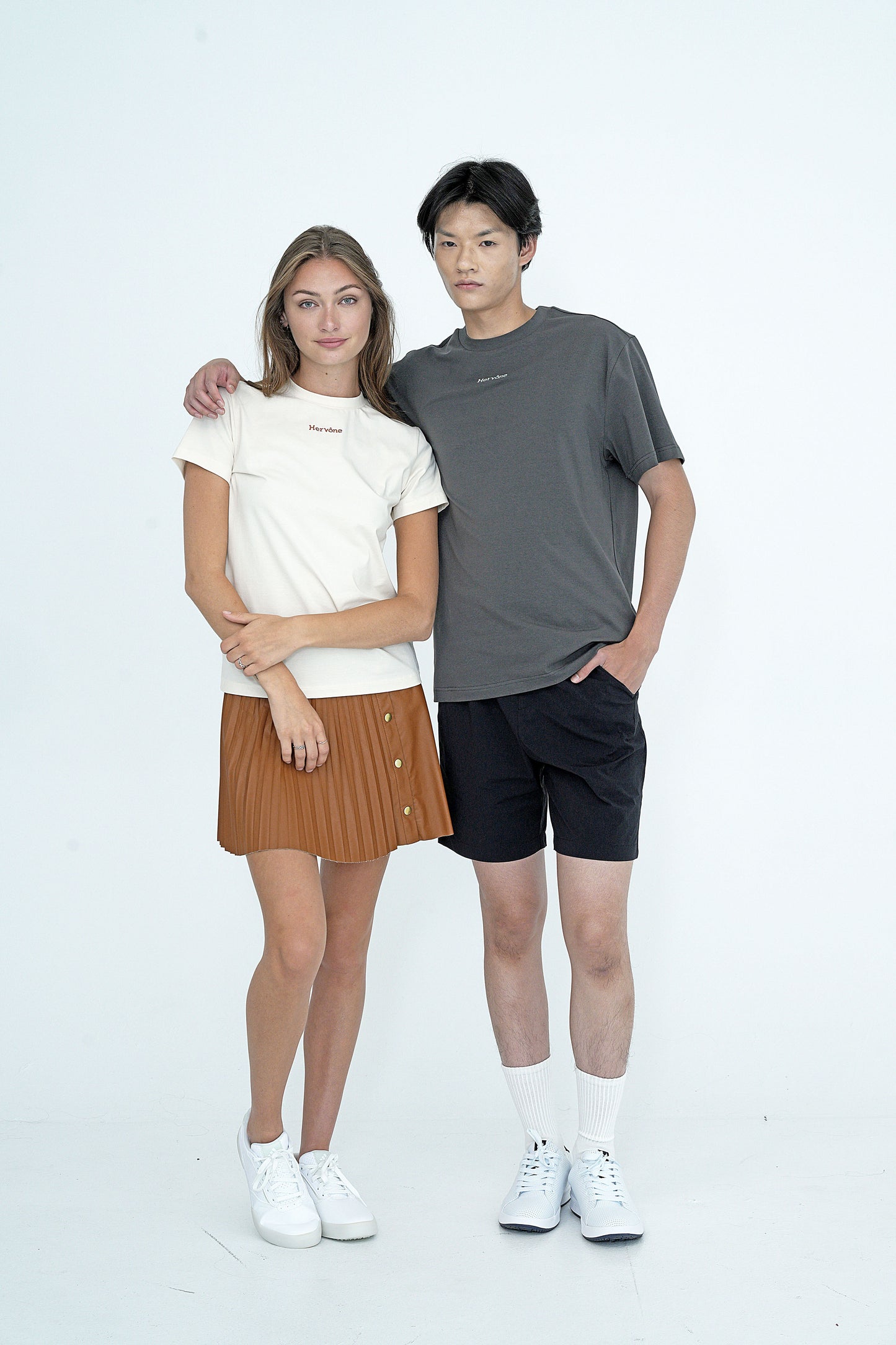 Unisex Marseille Logo Embroidered T-Shirt Ivory