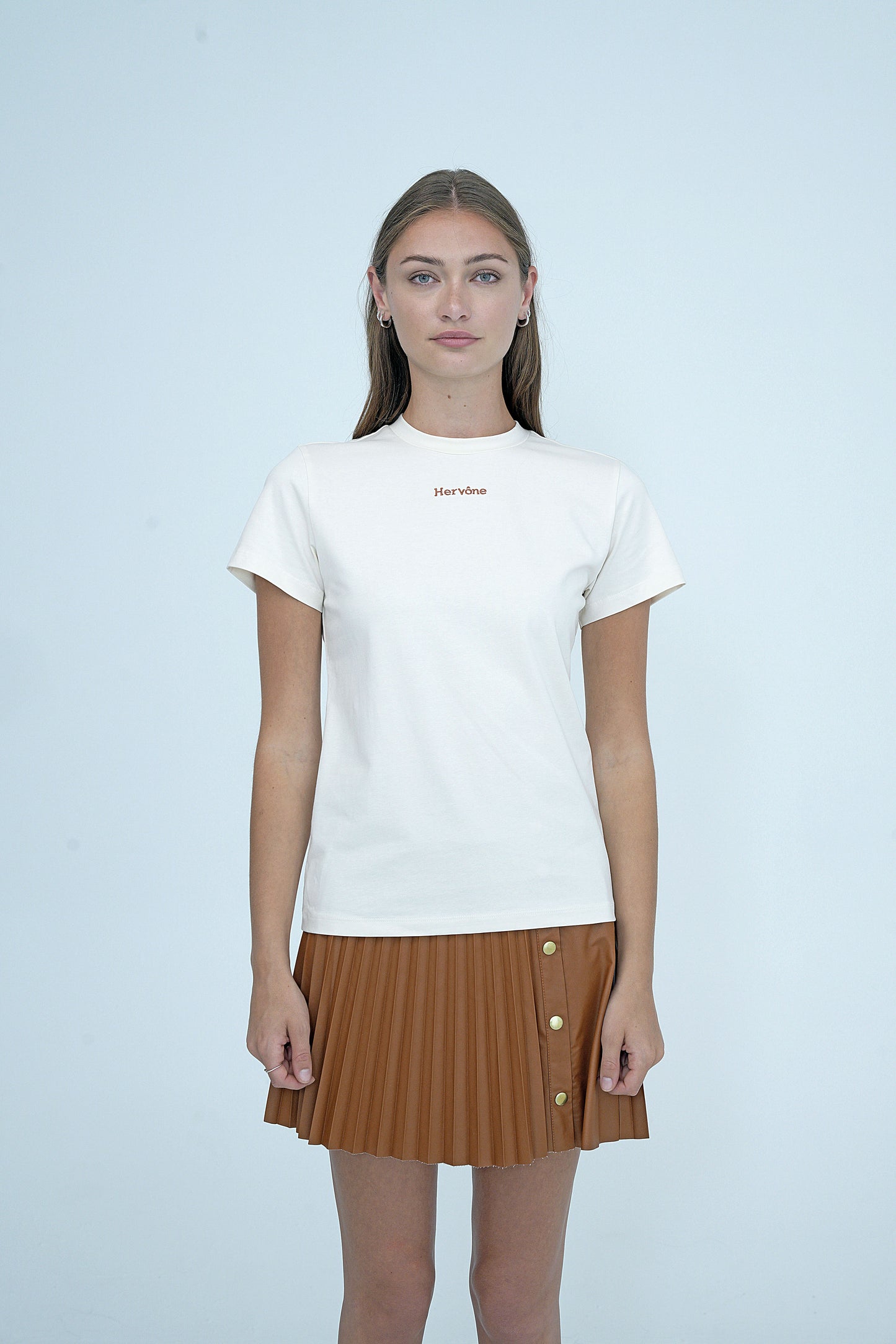 Unisex Marseille Logo Embroidered T-Shirt Ivory