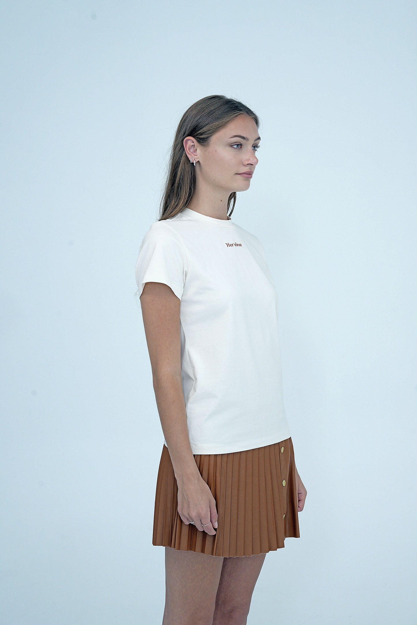 Unisex Marseille Logo Embroidered T-Shirt Ivory