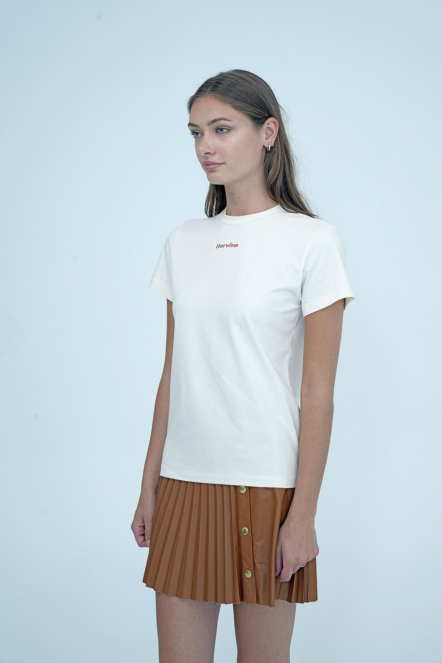 Unisex Marseille Logo Embroidered T-Shirt Ivory