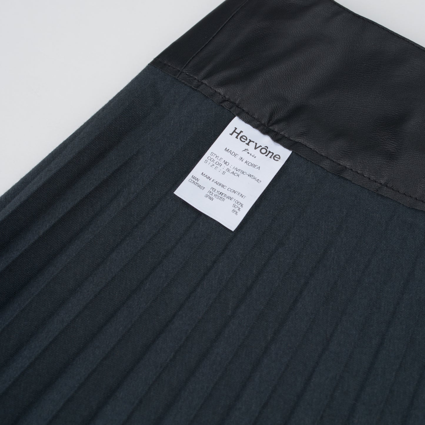 Women's Agathe Leather Wrap Skirt Black