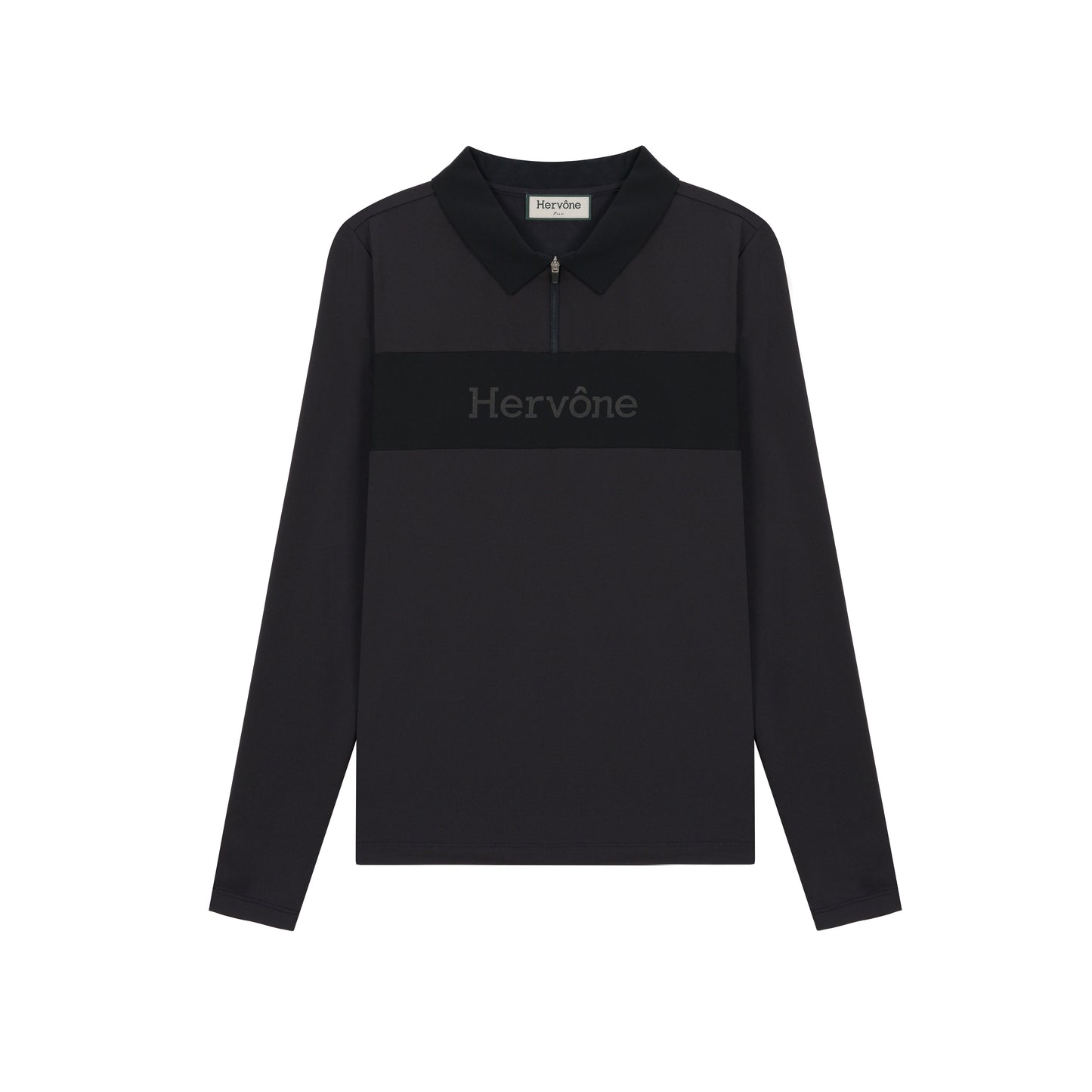 Women's Renoir Long Sleeves Polo T-Shirt Black