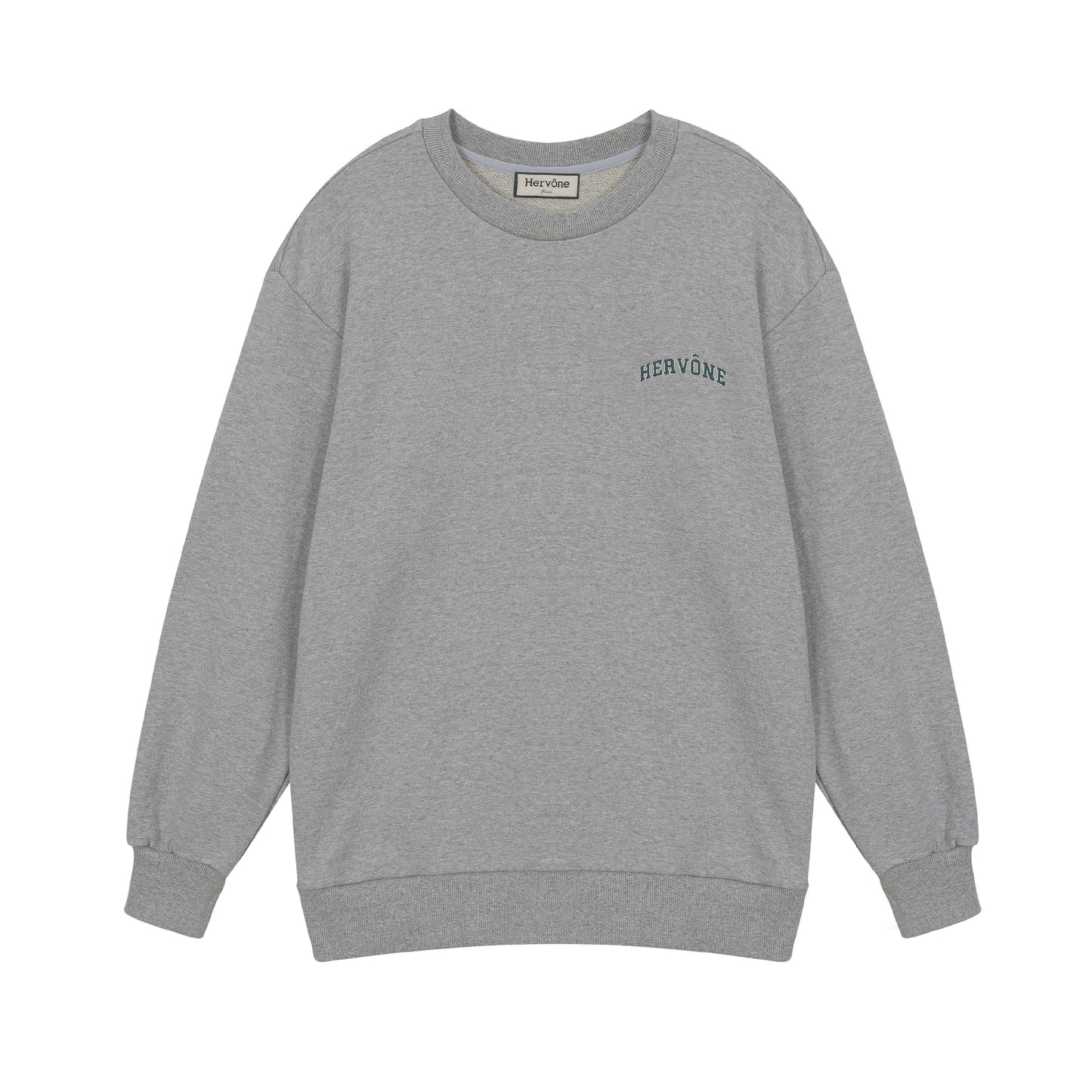 Hervone 유니섹스 아르센 크루넥 셔츠 BLACK