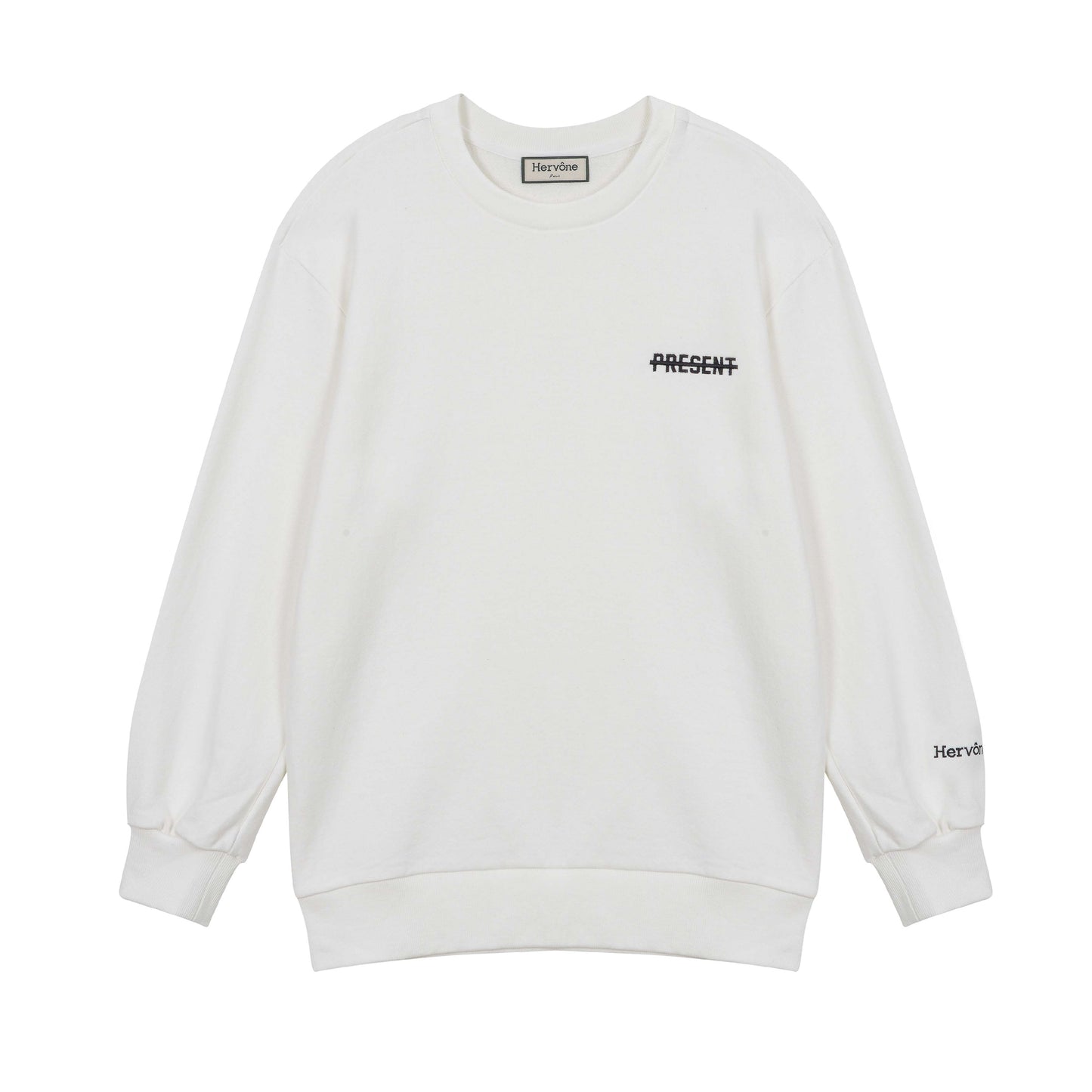 Hervone 유니섹스 아르센 크루넥 셔츠 BLACK