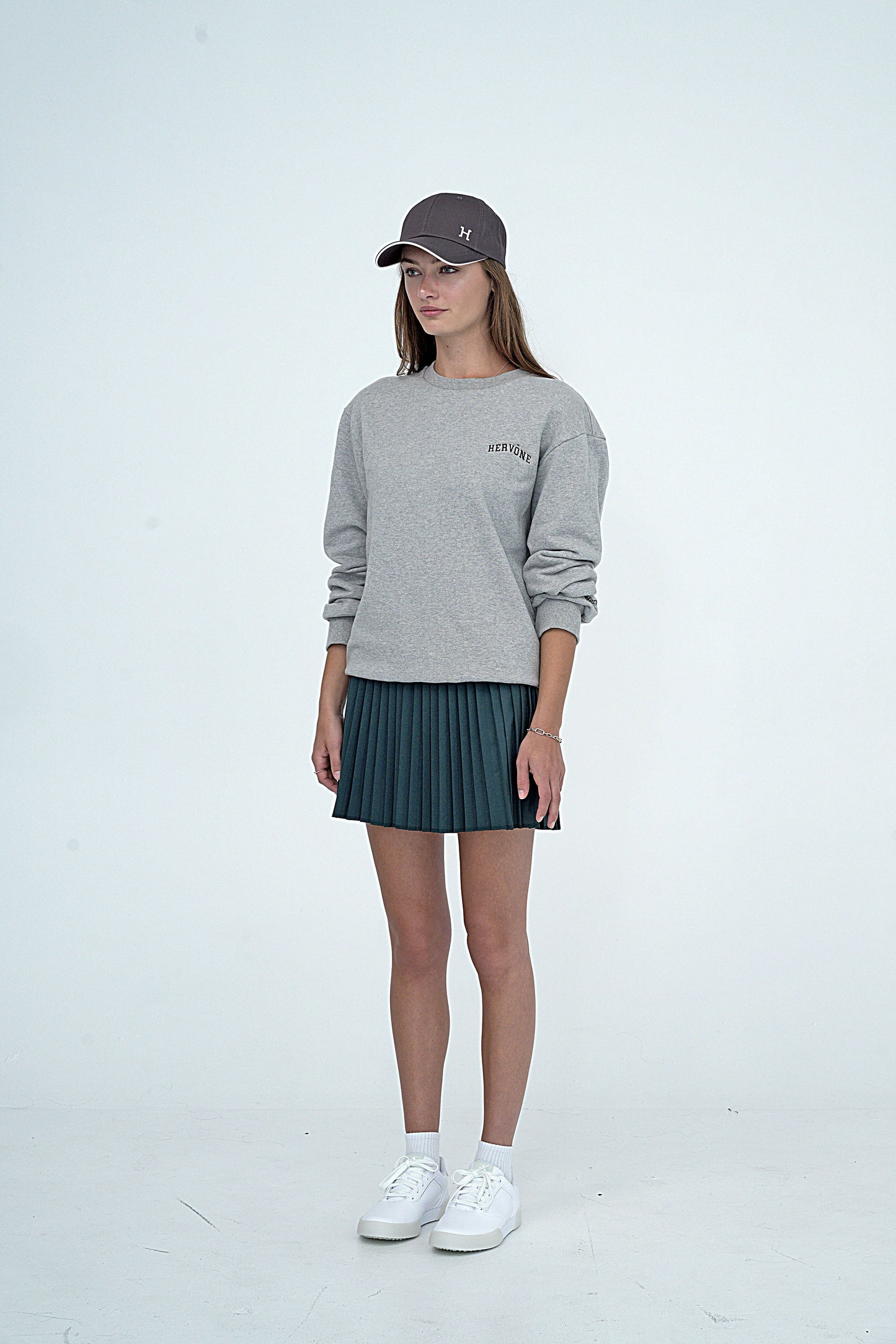 Hervone Unisex Arsen Crewneck Sweatshirt M. GREY