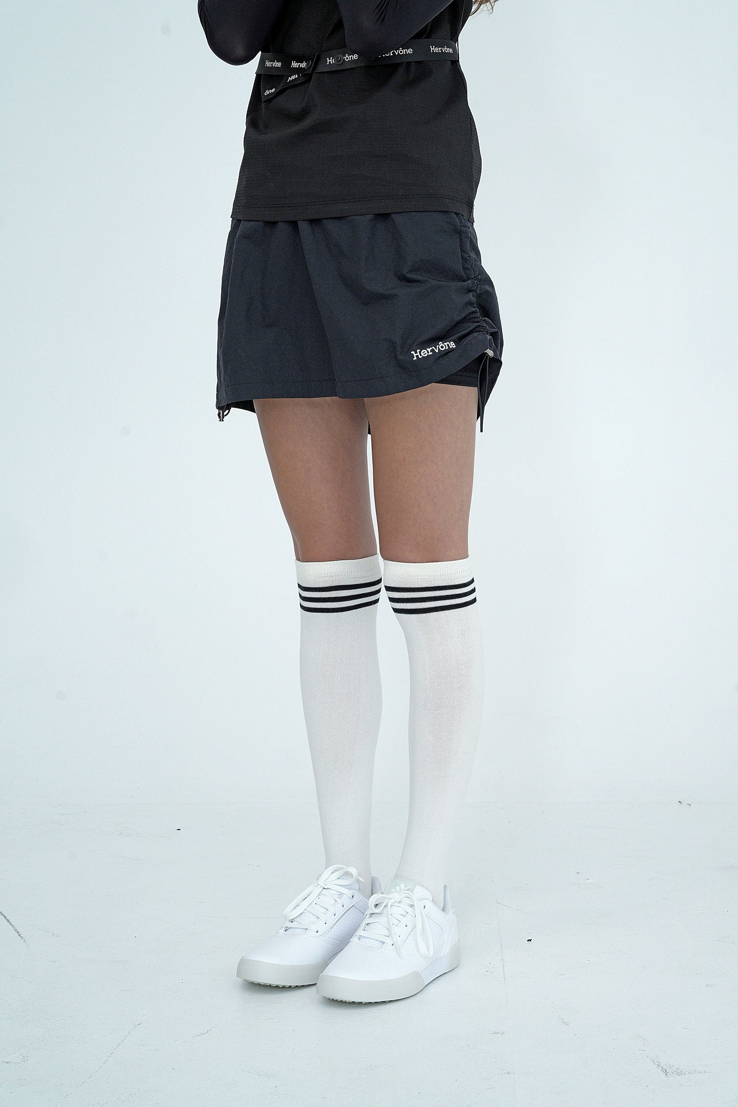 Women's Toulouse Woven String Skirt BLACK
