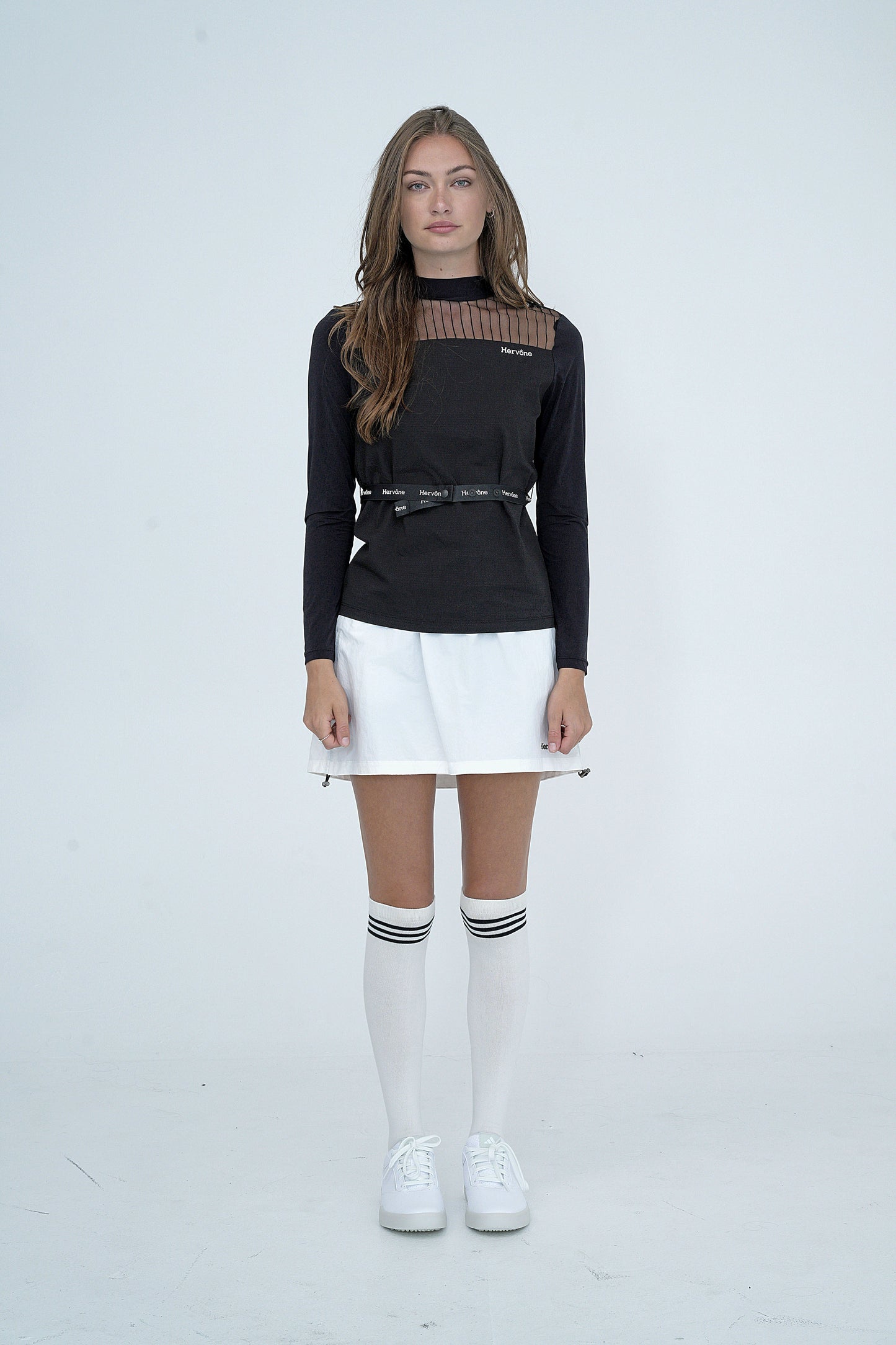 Women's Toulouse Woven String Skirt BLACK