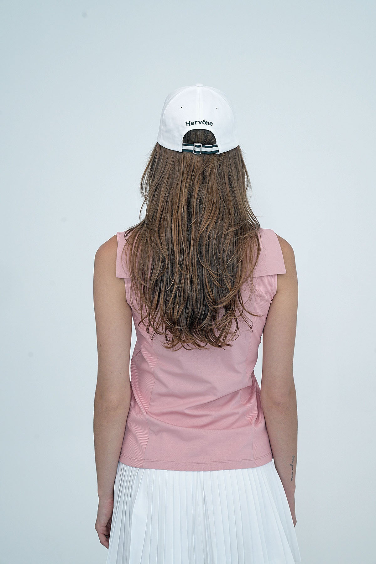 Women's Melody shawl Collar Sleeveless Top PINK