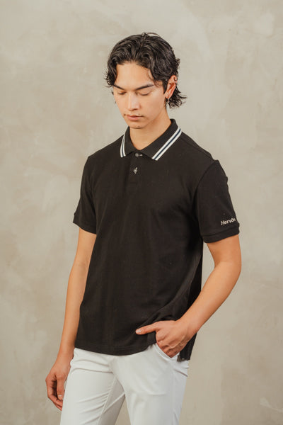 남성용 루이 폴로 티셔츠 블랙 (1+1) 이벤트