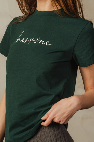 Unisex Clémont Logo T Shirt Dark Green