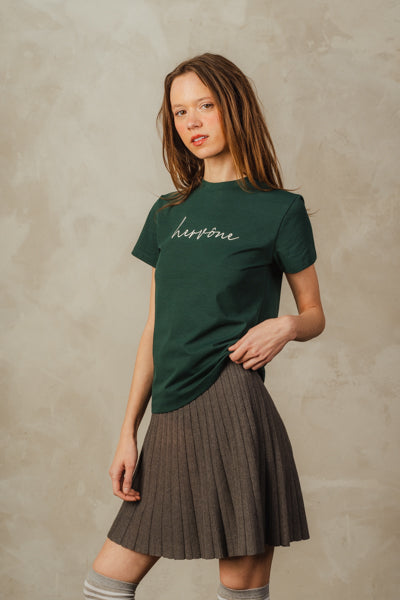 Unisex Clémont Logo T Shirt Dark Green