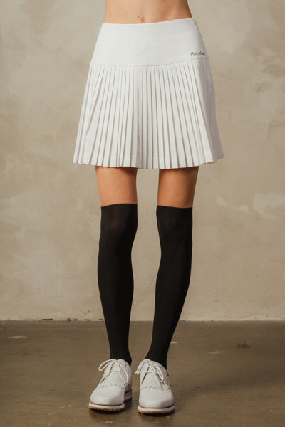 Women's Ella Pleated Skirt White