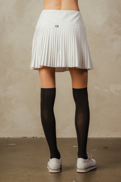 Women's Ella Pleated Skirt White