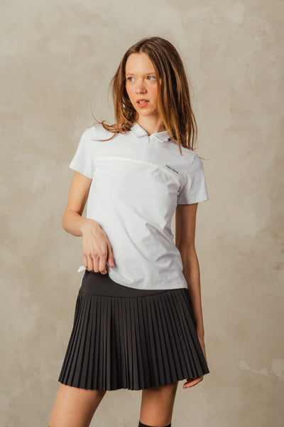 여성용 엘라 플리츠 스커트 블랙