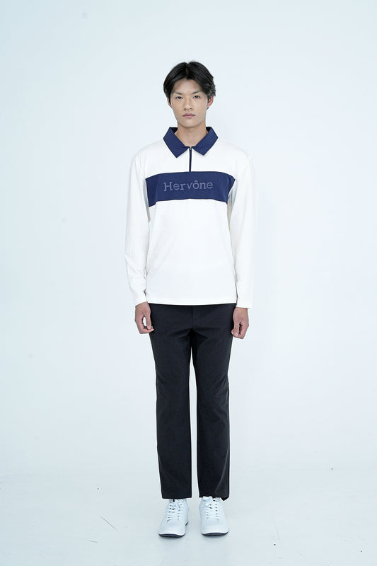 Men's Renoir Long Sleeves Polo Shirt Ivory