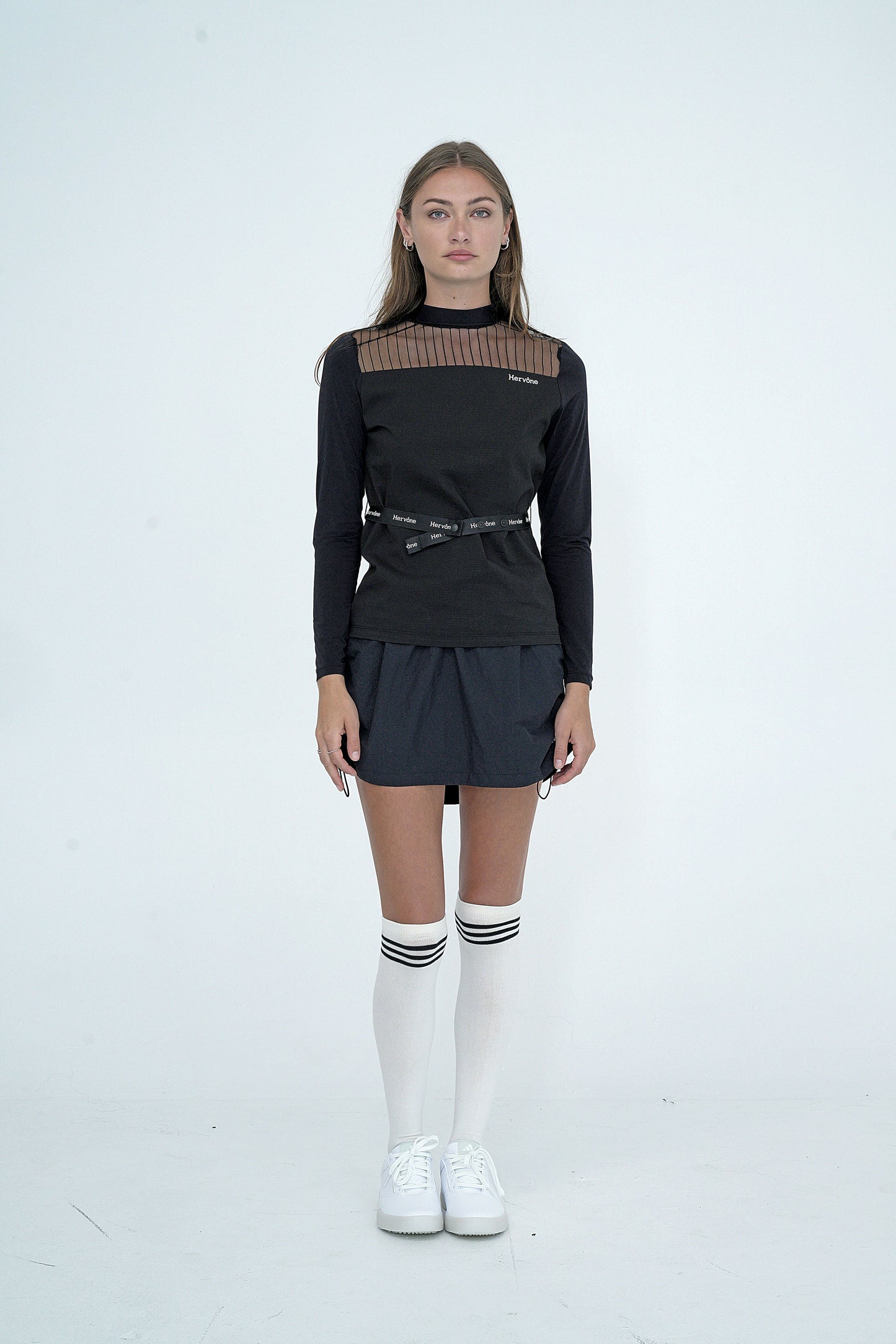 Women's Toulouse Woven String Skirt  BLACK