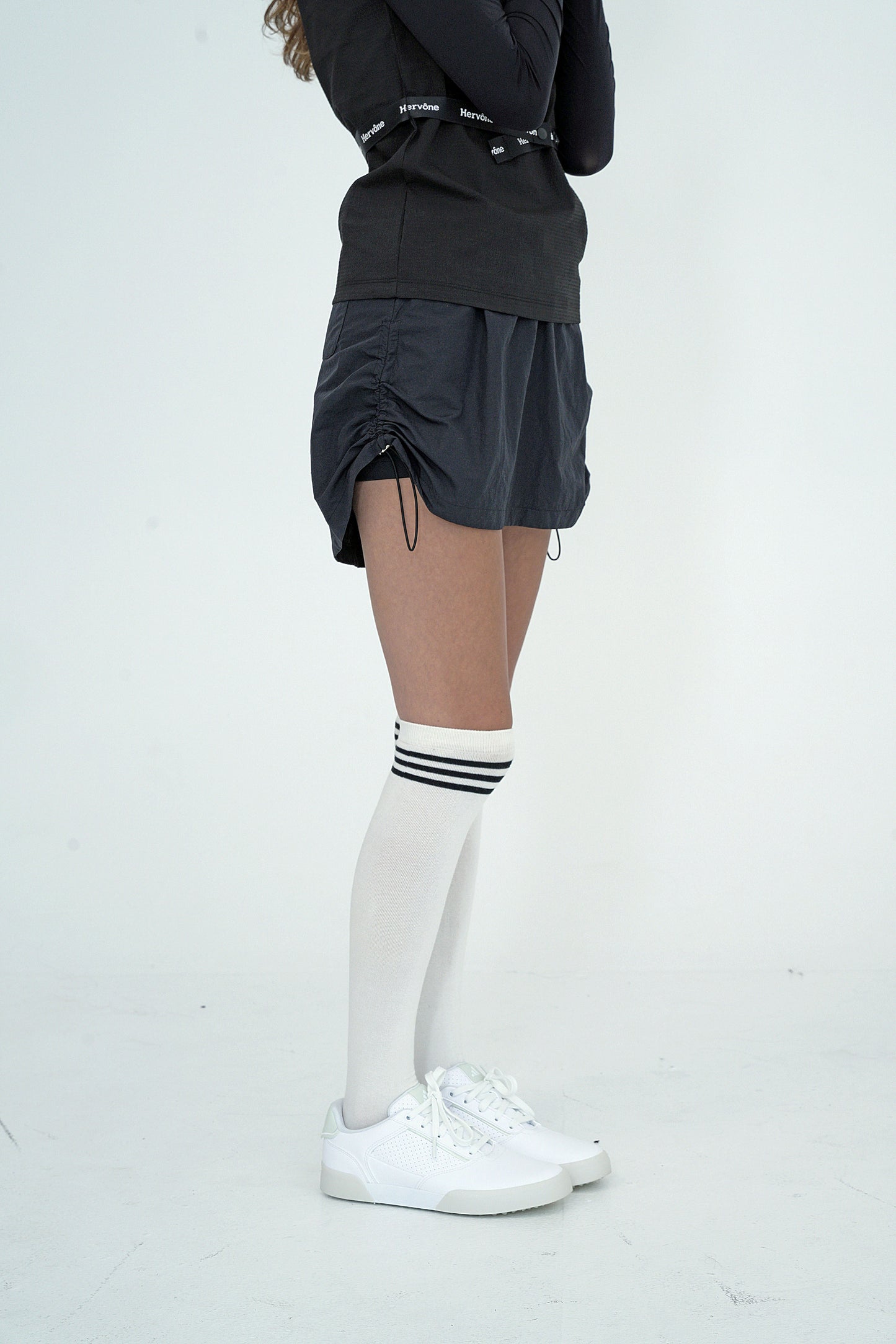 Women's Toulouse Woven String Skirt  BLACK