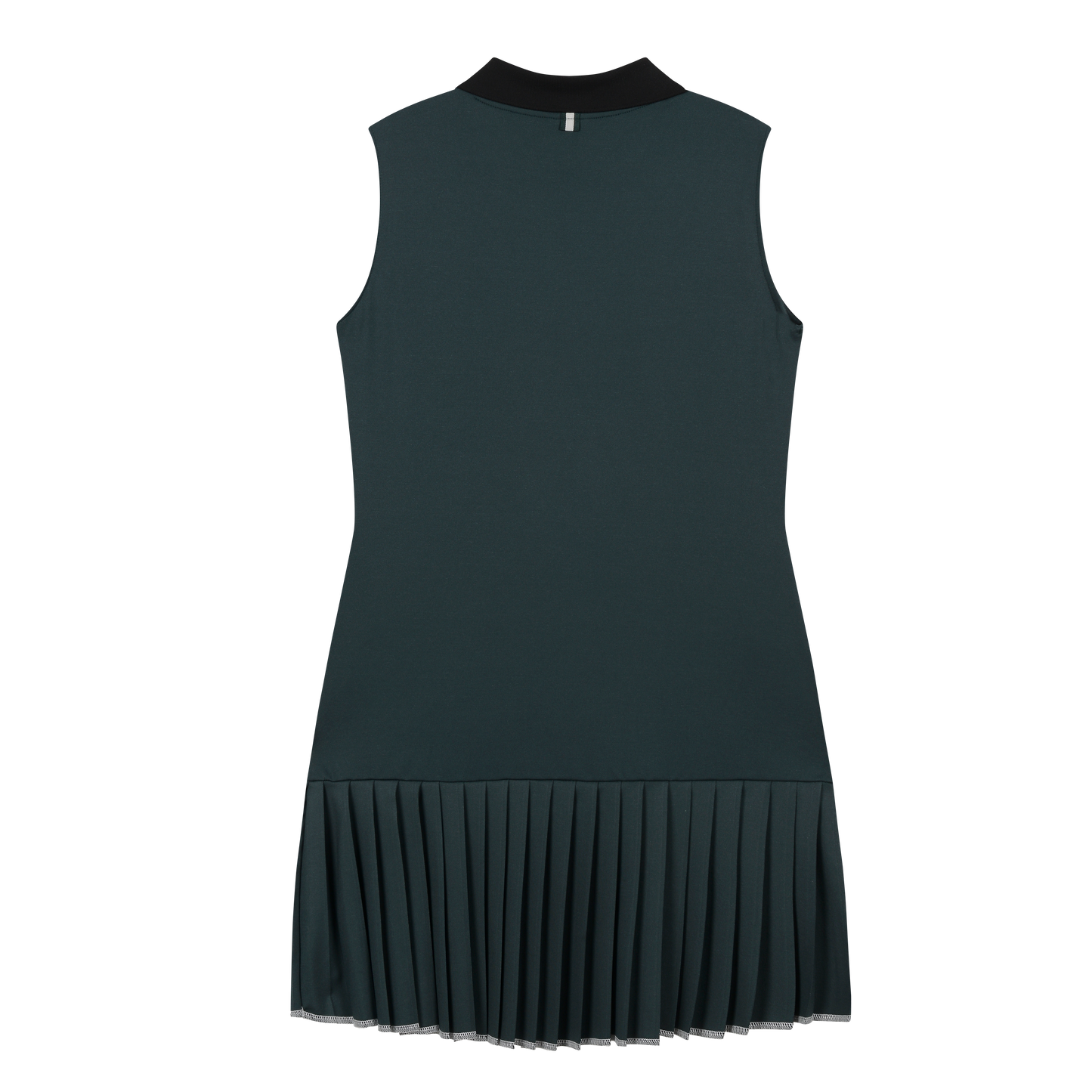 Women's Celine Asymmetric Collar Dress D.GREEN